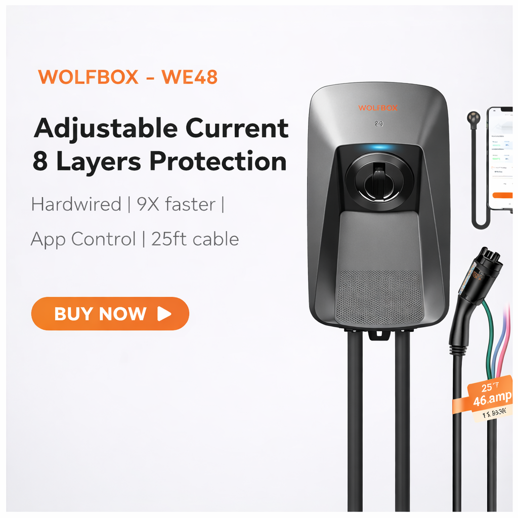WOLFBOX WE48 charger advertisement